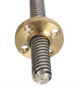 8mm Acme Lead Screw, Pitch 1mm or 2mm, 4 starts, 34" long - 2 units